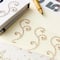 12 Packs: 4 ct. (48 total) Gold Rhinestone Flourish Stickers by Recollections™